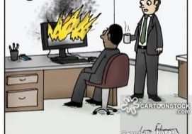 'Did you try unplugging it and plugging it back in?'